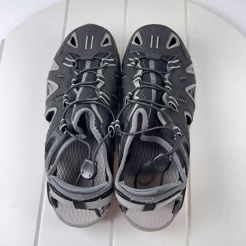 Eddie Bauer Mens Size 9M Rainier Outdoor Hiking Sandals Water Shoes Black